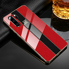 Carcasa Bumper Funda Silicona Espejo M02 para Huawei P30 Pro Rojo