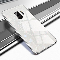 Carcasa Bumper Funda Silicona Espejo M02 para Samsung Galaxy S9 Blanco