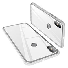 Carcasa Bumper Funda Silicona Espejo M02 para Xiaomi Mi 8 Blanco