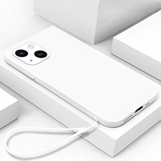 Carcasa Bumper Funda Silicona Espejo M03 para Apple iPhone 13 Mini Blanco