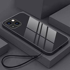 Carcasa Bumper Funda Silicona Espejo M03 para Apple iPhone 13 Negro