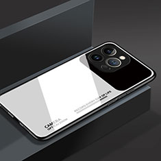 Carcasa Bumper Funda Silicona Espejo M03 para Apple iPhone 14 Pro Blanco