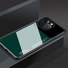 Carcasa Bumper Funda Silicona Espejo M03 para Apple iPhone 14 Pro Max Verde