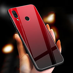 Carcasa Bumper Funda Silicona Espejo M03 para Huawei Honor 10 Lite Rojo