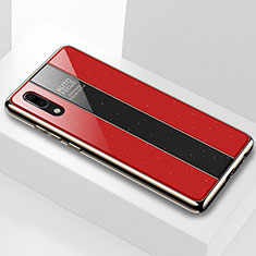 Carcasa Bumper Funda Silicona Espejo M03 para Huawei P20 Rojo