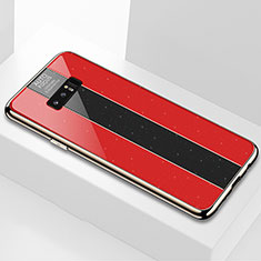 Carcasa Bumper Funda Silicona Espejo M03 para Samsung Galaxy Note 8 Duos N950F Rojo