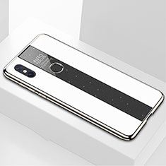Carcasa Bumper Funda Silicona Espejo M03 para Xiaomi Mi Mix 3 Blanco