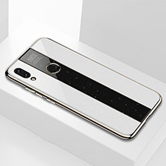 Carcasa Bumper Funda Silicona Espejo M03 para Xiaomi Redmi Note 7 Blanco