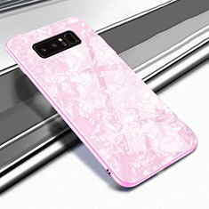 Carcasa Bumper Funda Silicona Espejo M04 para Samsung Galaxy Note 8 Rosa