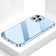 Carcasa Bumper Funda Silicona Espejo M05 para Apple iPhone 14 Pro Azul