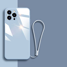 Carcasa Bumper Funda Silicona Espejo M08 para Apple iPhone 13 Pro Azul