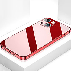 Carcasa Bumper Funda Silicona Espejo M09 para Apple iPhone 13 Rojo