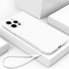 Carcasa Bumper Funda Silicona Espejo M09 para Apple iPhone 14 Pro Max Blanco