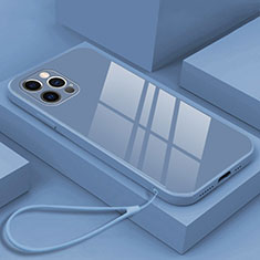 Carcasa Bumper Funda Silicona Espejo M09 para Apple iPhone 15 Pro Max Azul