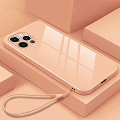 Carcasa Bumper Funda Silicona Espejo M09 para Apple iPhone 15 Pro Oro Rosa