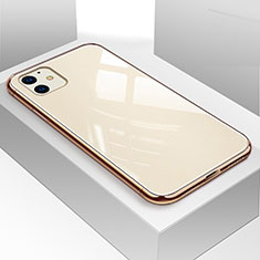 Carcasa Bumper Funda Silicona Espejo para Apple iPhone 11 Oro