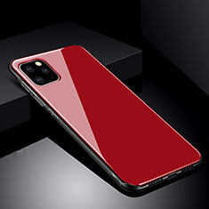 Carcasa Bumper Funda Silicona Espejo para Apple iPhone 11 Pro Rojo