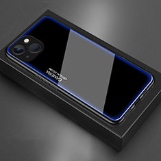 Carcasa Bumper Funda Silicona Espejo para Apple iPhone 13 Mini Azul