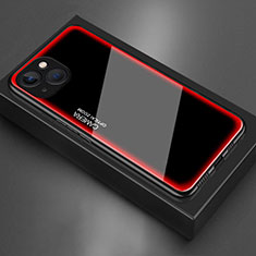 Carcasa Bumper Funda Silicona Espejo para Apple iPhone 13 Mini Rojo