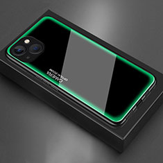 Carcasa Bumper Funda Silicona Espejo para Apple iPhone 13 Mini Verde