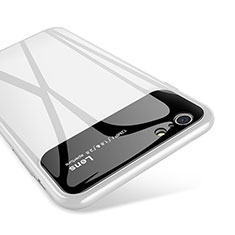 Carcasa Bumper Funda Silicona Espejo para Apple iPhone 6 Plus Blanco