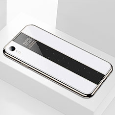 Carcasa Bumper Funda Silicona Espejo para Apple iPhone XR Blanco