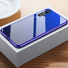 Carcasa Bumper Funda Silicona Espejo para Huawei Honor 20 Azul