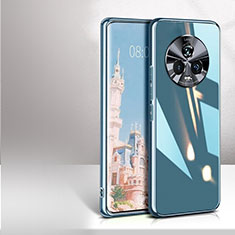 Carcasa Bumper Funda Silicona Espejo para Huawei Honor Magic5 5G Azul