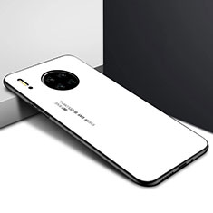 Carcasa Bumper Funda Silicona Espejo para Huawei Mate 30E Pro 5G Blanco