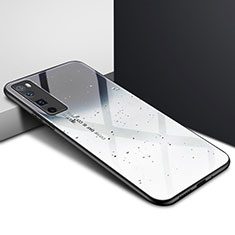 Carcasa Bumper Funda Silicona Espejo para Huawei Nova 7 Pro 5G Gris Oscuro