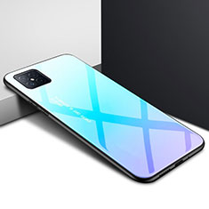 Carcasa Bumper Funda Silicona Espejo para Huawei Nova 8 SE 5G Azul Cielo