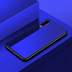 Carcasa Bumper Funda Silicona Espejo para Huawei P30 Azul