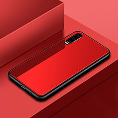 Carcasa Bumper Funda Silicona Espejo para Huawei P30 Rojo