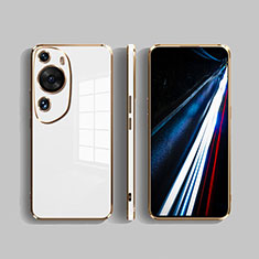 Carcasa Bumper Funda Silicona Espejo para Huawei P60 Art Blanco
