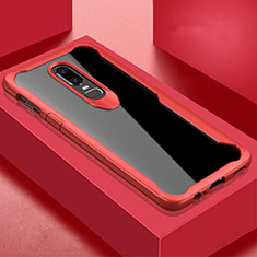 Carcasa Bumper Funda Silicona Espejo para OnePlus 6 Rojo