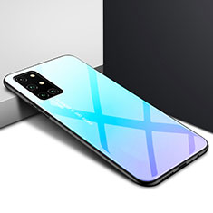 Carcasa Bumper Funda Silicona Espejo para OnePlus 8T 5G Azul Cielo