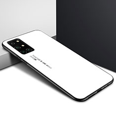 Carcasa Bumper Funda Silicona Espejo para OnePlus 8T 5G Blanco