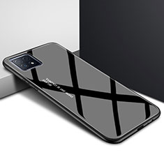 Carcasa Bumper Funda Silicona Espejo para Oppo A73 5G Negro