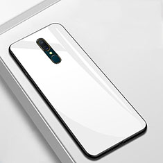 Carcasa Bumper Funda Silicona Espejo para Oppo A9 Blanco