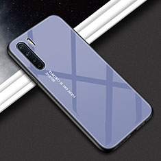 Carcasa Bumper Funda Silicona Espejo para Oppo A91 Gris