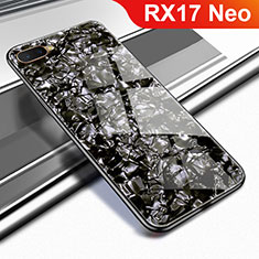 Carcasa Bumper Funda Silicona Espejo para Oppo RX17 Neo Negro