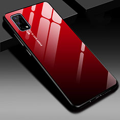 Carcasa Bumper Funda Silicona Espejo para Realme V5 5G Rojo
