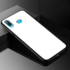 Carcasa Bumper Funda Silicona Espejo para Samsung Galaxy A6s Blanco