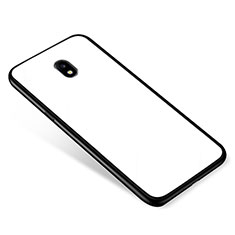 Carcasa Bumper Funda Silicona Espejo para Samsung Galaxy J5 (2017) Duos J530F Blanco