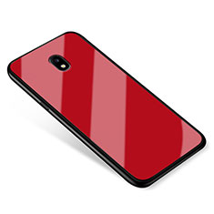 Carcasa Bumper Funda Silicona Espejo para Samsung Galaxy J5 (2017) Duos J530F Rojo