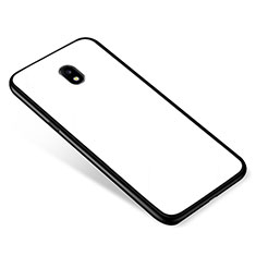 Carcasa Bumper Funda Silicona Espejo para Samsung Galaxy J5 (2017) SM-J750F Blanco