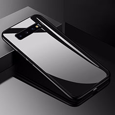 Carcasa Bumper Funda Silicona Espejo para Samsung Galaxy S10 Negro