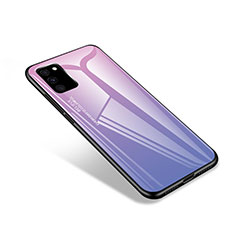 Carcasa Bumper Funda Silicona Espejo para Samsung Galaxy S20 FE 4G Purpura Claro