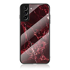 Carcasa Bumper Funda Silicona Espejo para Samsung Galaxy S22 5G Rojo