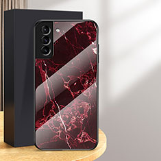 Carcasa Bumper Funda Silicona Espejo para Samsung Galaxy S24 Plus 5G Rojo